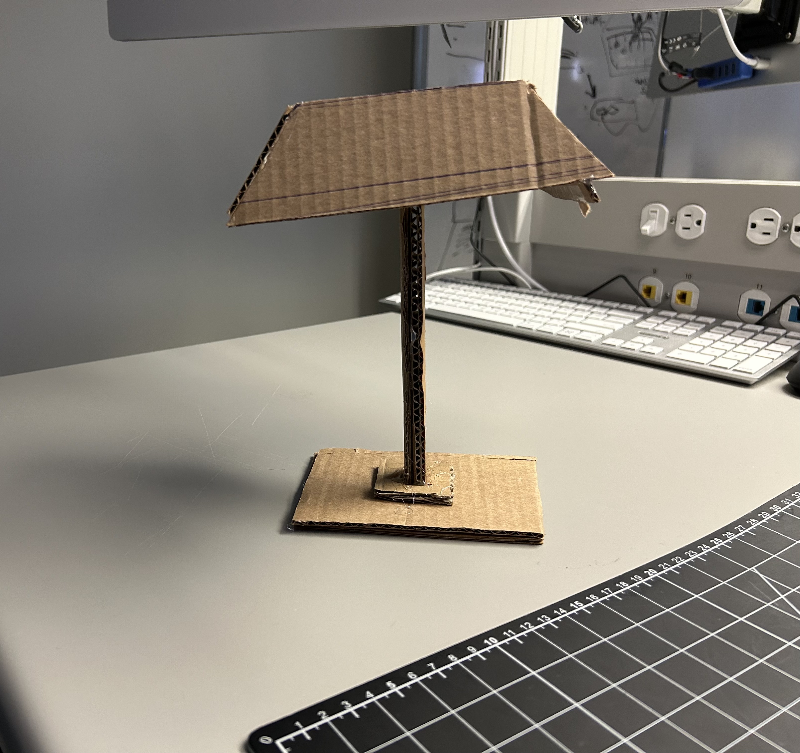 rapid prototype of the lamp - side perspective view