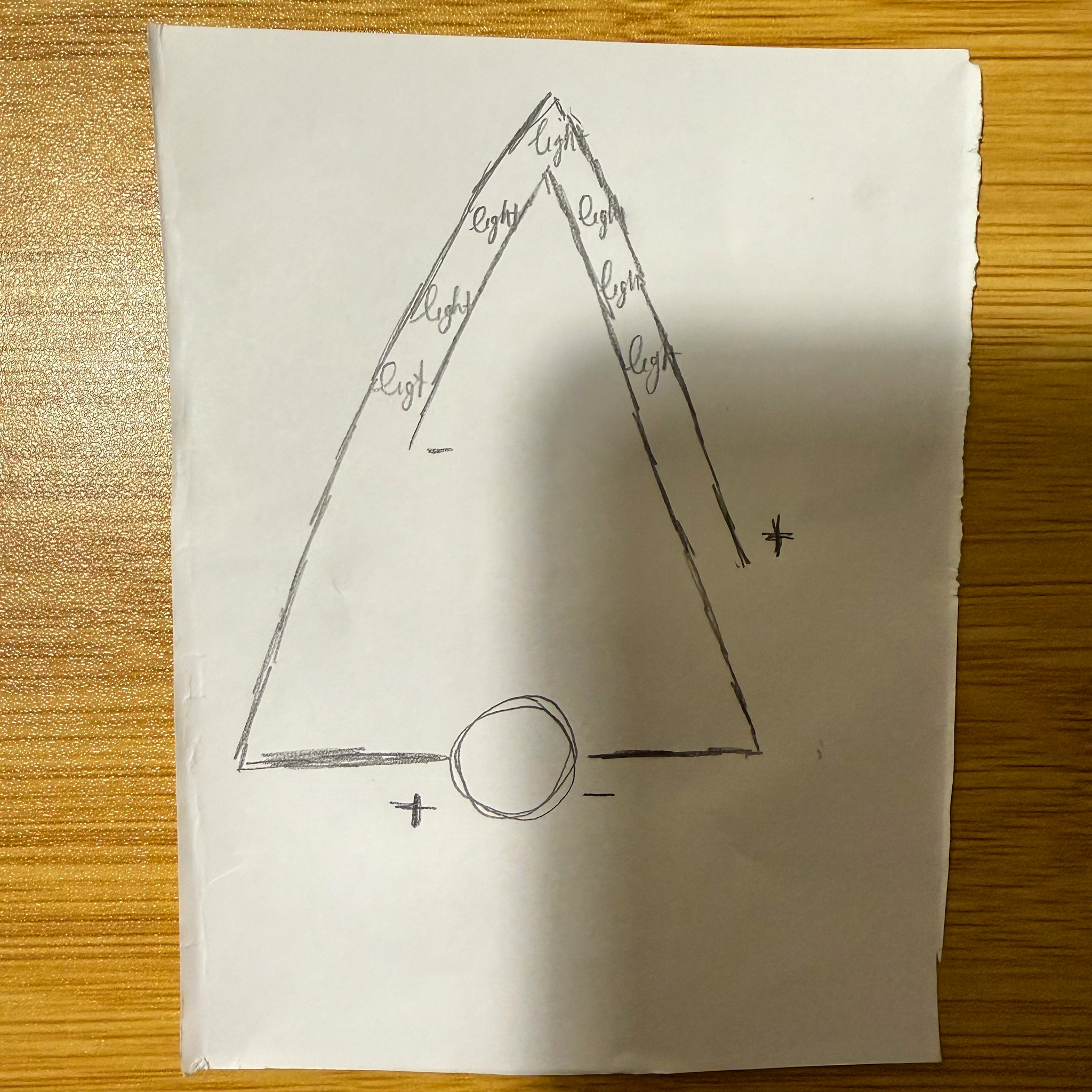 Sketching out the circuit outline. In this case, I wanted to try to make the rectangle shape circuit.